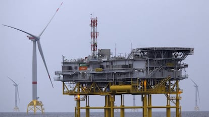 El parque eólico de Wikinger, propiedad de Iberdrola, en el mar Báltico.