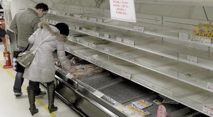 En Tokio los supermercados se están quedando sin existencias