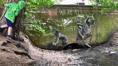As novas obras de Banksy que surgiram no leste da Inglaterra