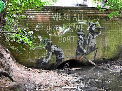 As novas obras de Banksy que surgiram no leste da Inglaterra