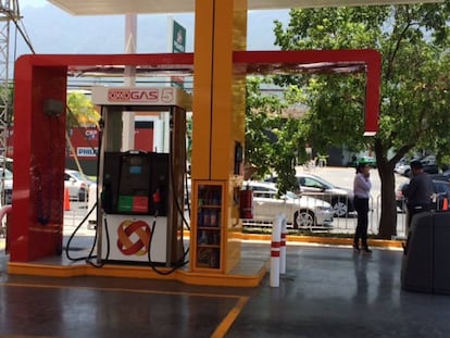 La sucursal de Oxxo Gas en Nuevo León.