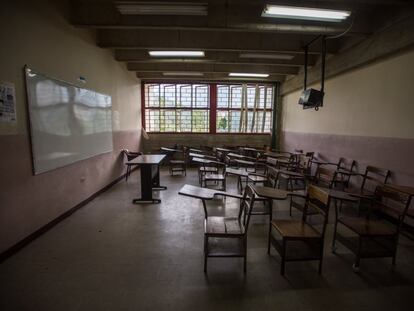 Un salón en la Universidad Central de Venezuela, en Caracas.