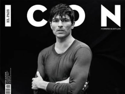 Andrés Velencoso, el modelo español más internacional, portada de julio en la revista ICON