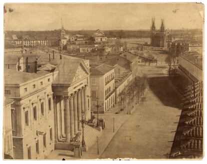 Carrera de San Jerónimo y Palacio del Congreso (1853), Charles Clifford.