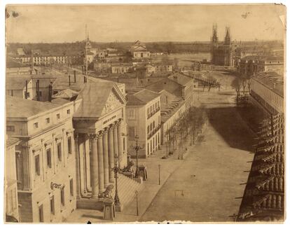 Carrera de San Jerónimo y Palacio del Congreso (1853), Charles Clifford.