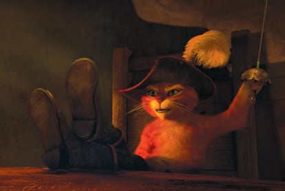 Fotograma de <i>El gato con botas, </i><b>cuyo estreno está previsto para el 4 de noviembre. </b>