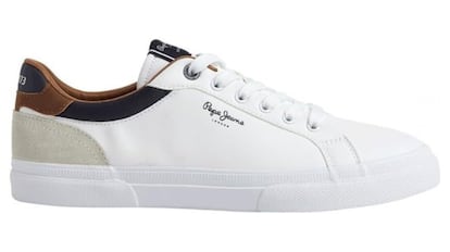Estas zapatillas blancas Pepe Jeans para hombre son versátiles, cómodas y con mucho estilo.