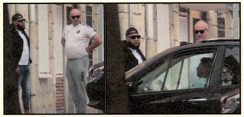 Luis Fernández (a la derecha) y Roberto de la Rúa en una fotografía incluida en el sumario.