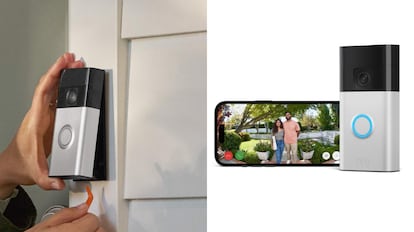 mejores ofertas amazon en timbres para la puerta de casa con batería integrada y cámara incluida.