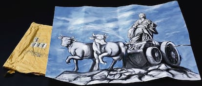 Cuadro Cibeles láctea, obra de Antonio de Felipe, desaparecido de la Junta de Retiro.