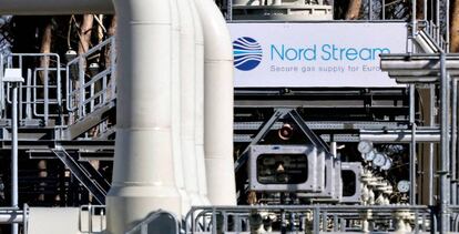 Las tuberías en las instalaciones de recalada del gasoducto 'Nord Stream 1' en Lubmin, Alemania.