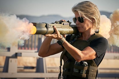 "Una abuela con una escopeta", así han definido sus responsables a la nueva Sarah Connor.