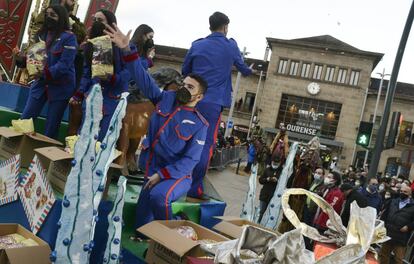 Cabalgata del Día de Reyes, en Ourense.