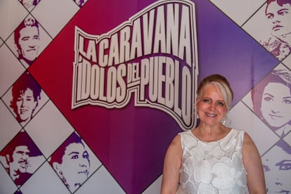 Frida G. Vallejo en la inauguración de la exposición, el 23 de junio.