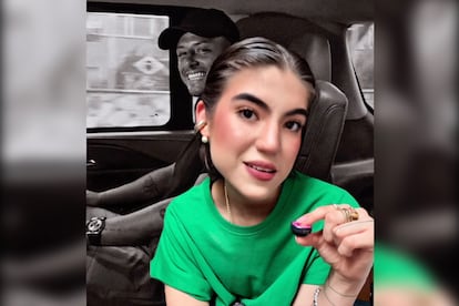 Captura del video compartido por Mariana Valle, creadora de contenido.
