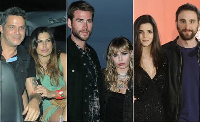 Alejandro Sanz, Raquel Perera, Liam Hemsworth, Miley Cyrus, Clara Lago y Dani Rovira.