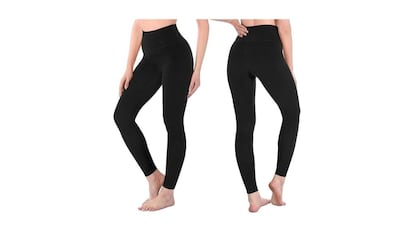 Leggins de cintura alta elásticos y transpirables.