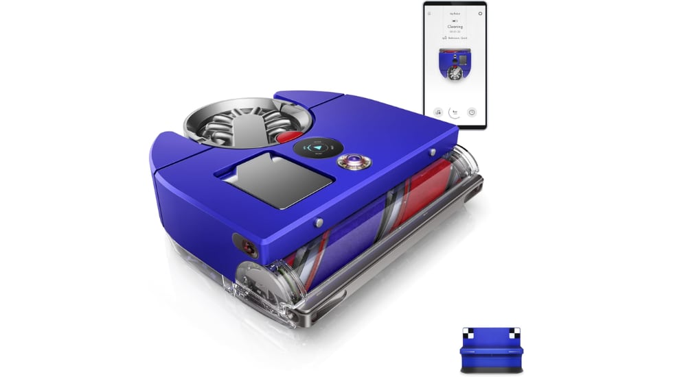 Vista del robot aspirador Dyson 360 Vis Nav.