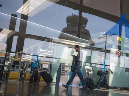 The boarding area at Barcelona airport’s Terminal 1.