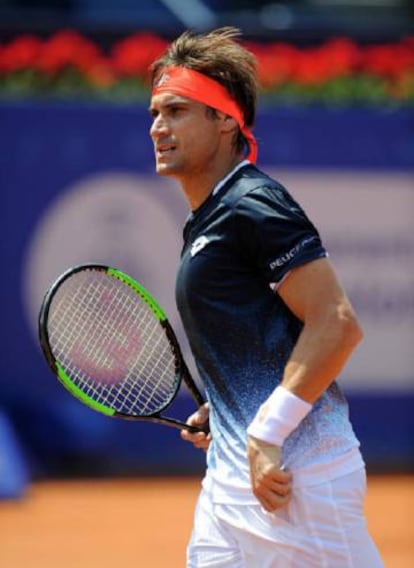 David Ferrer en su partido ante Zverev.