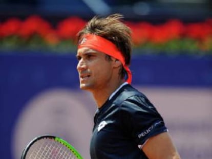 David Ferrer en su partido ante Zverev.