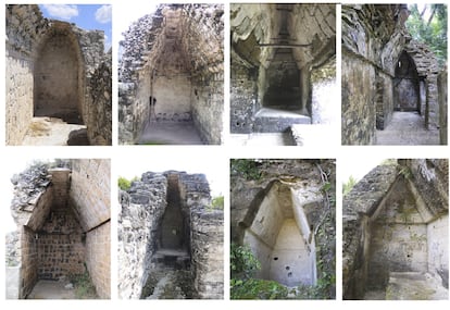 Ejemplos de algunas edificaciones de la civilización maya.