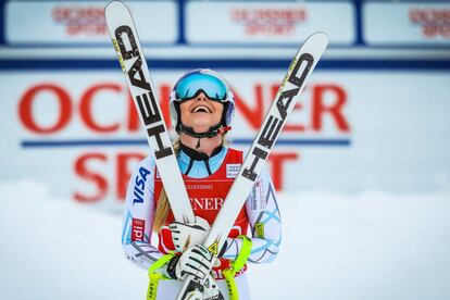 Lindsey Vonn ganó su prueba número 70 en la Copa del Mundo de esquí... casi nada...