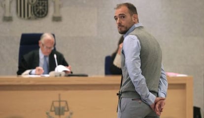 Luka Bojovic, durante el juicio en la Audiencia Nacional.