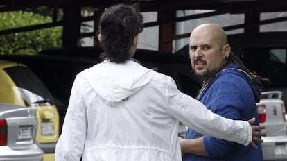 El hermano de Teresa Romero, José Ramón, en el hospital Carlos III.