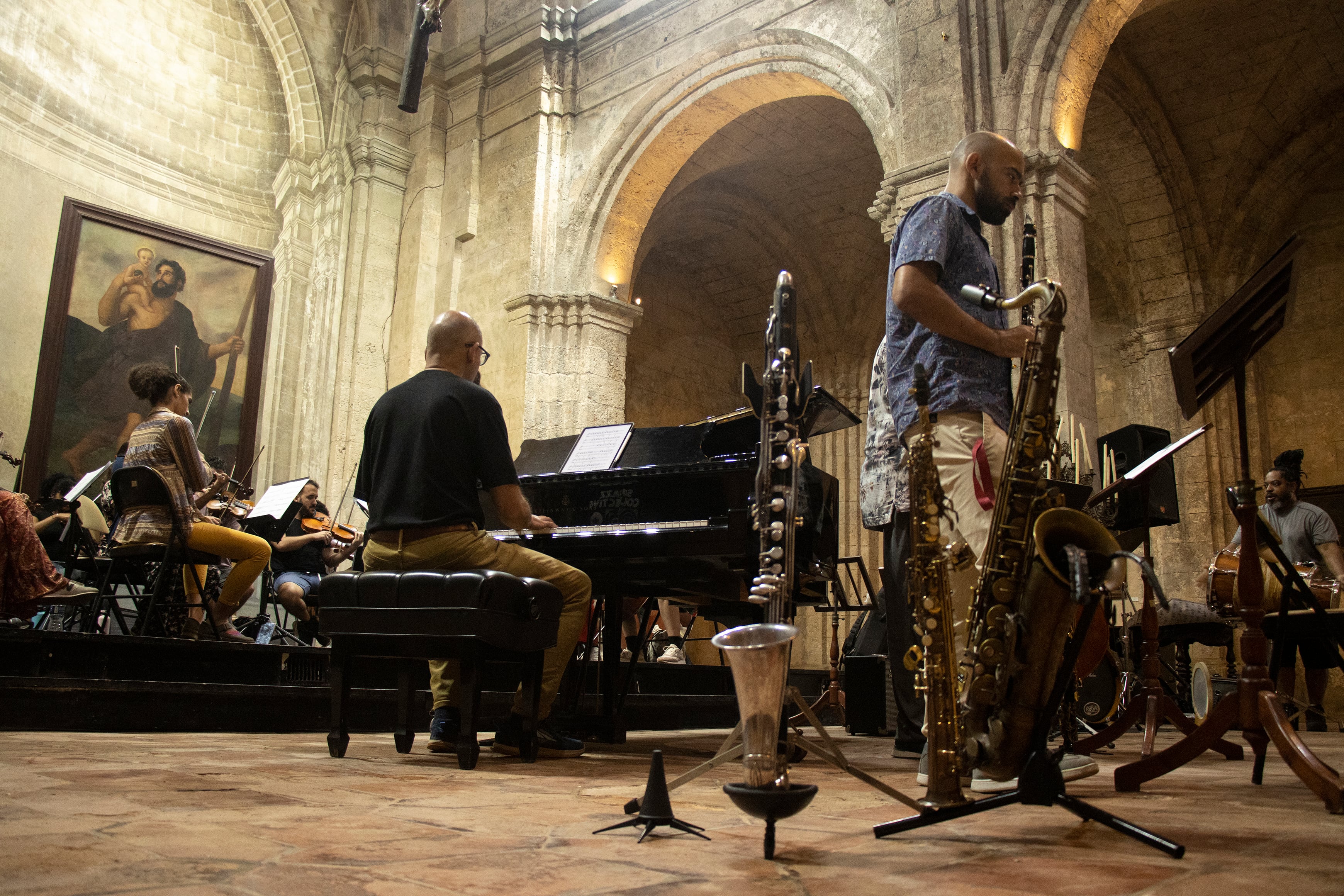 Presentación del programa del Festival Jazz Plaza, en La Habana, Cuba.