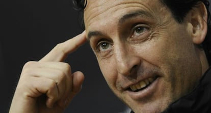 Unai Emery, entrenador del Sevilla F&uacute;tbol Club.