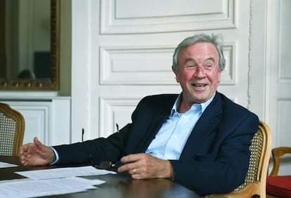 Antoine Gallimard, director de la editorial Gallimard, fotografiado el 12 de octubre en París.