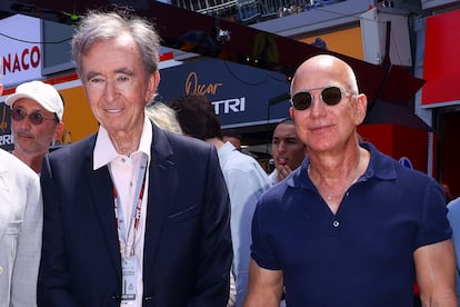 Bernard Arnault (izquierda) y Jeff Bezos, dos de los hombres más ricos del mundo. 