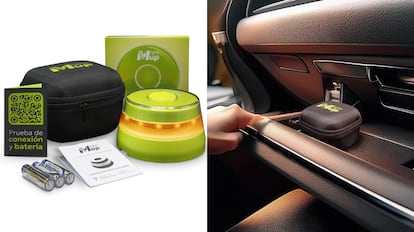 baliza de emergencia para vehiculos v16 conectada con la dgt