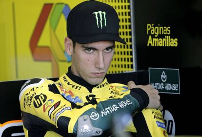 Rins, el viernes del GP de Valencia, en su último gran premio de Moto2.