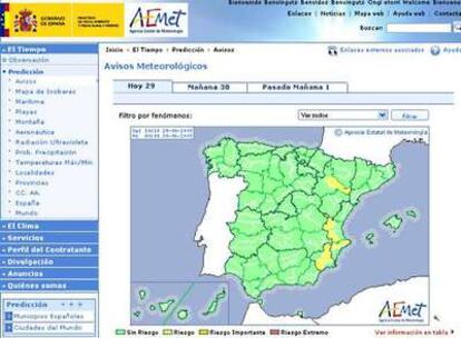 Las cuatro provincias alcanzarán los 36 grados centígrados.