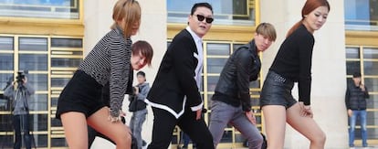 Psy y su famoso baile que triunfa en todo el mundo.
