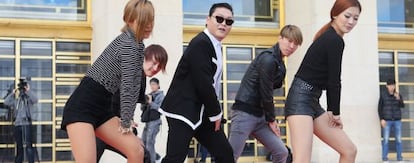 Psy y su famoso baile que triunfa en todo el mundo.