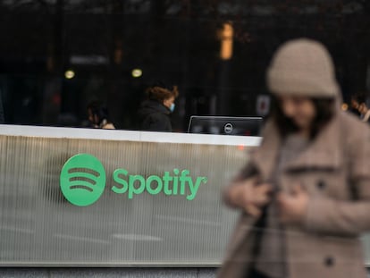 Imagen de archivo de las oficinas de Spotify en Nueva York.