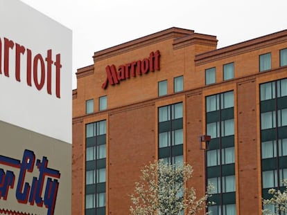 La fachada de un hotel Marriott en Cranberry (Estados Unidos). 