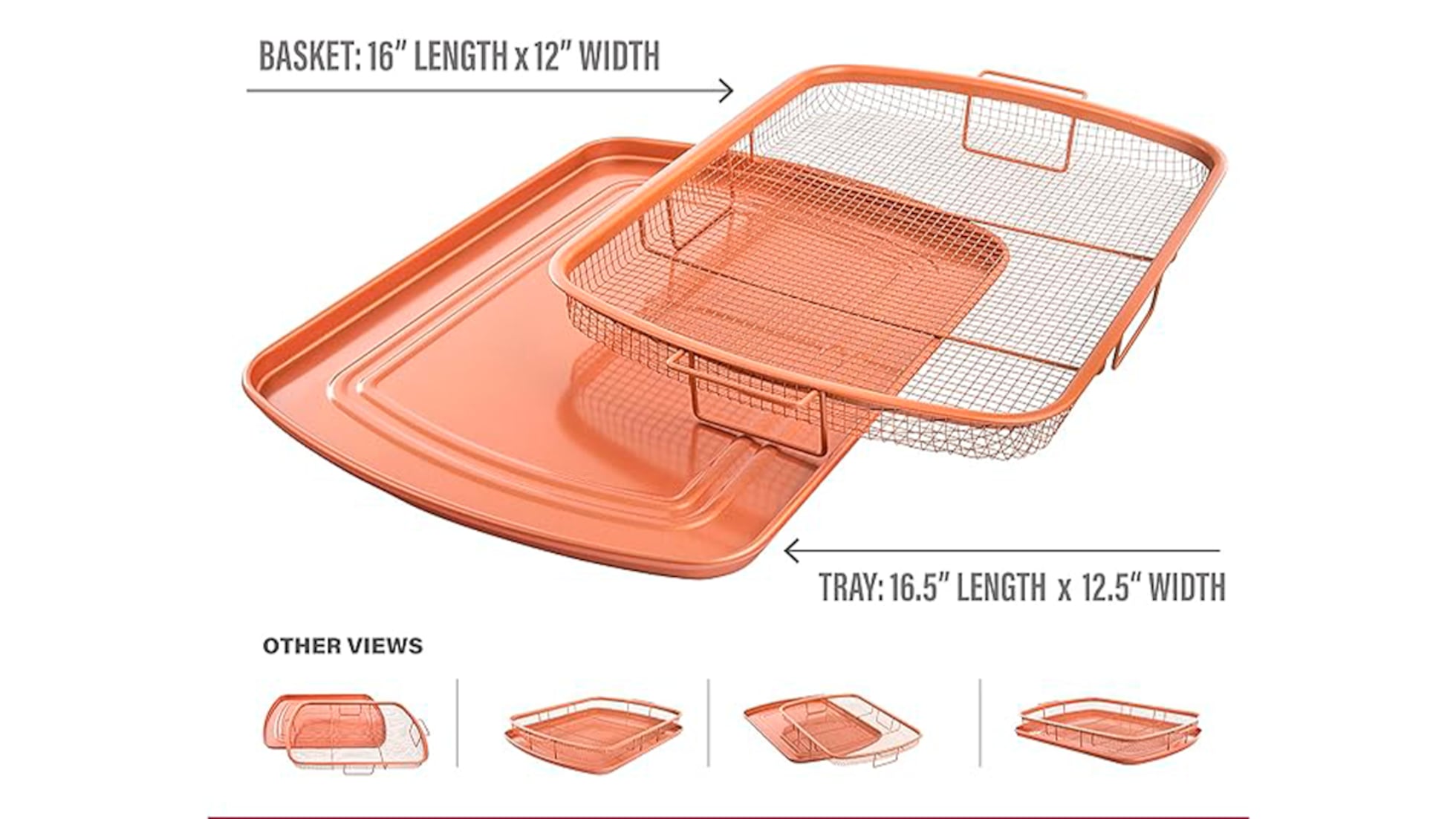 🍕 ELAYARD Bandeja Para Pizza Para Freidora De Aire – Antiadherente, Aleación De Aluminio, 21.5cm, Ideal Para Hornear