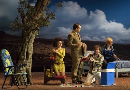 Escena del montaje de 'Curro Vargas' en el Teatro de la Zarzuela de Madrid.