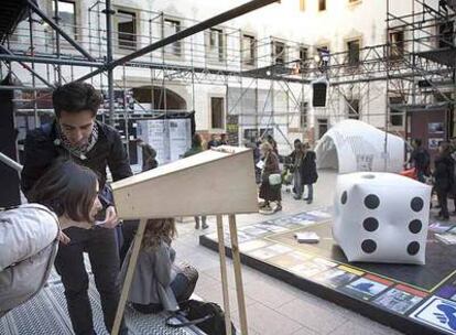 Instalaciones en el CCCB de Barcelona, dentro del festival eme3.