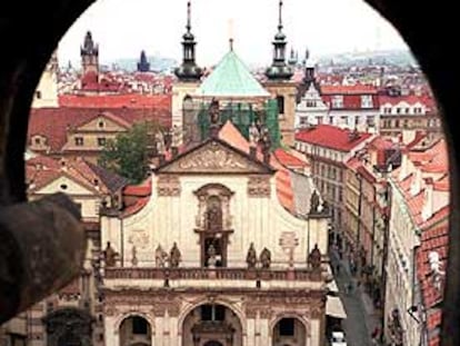 La iglesia jesuita de San Salvador, en la Ciudad Vieja de Praga.