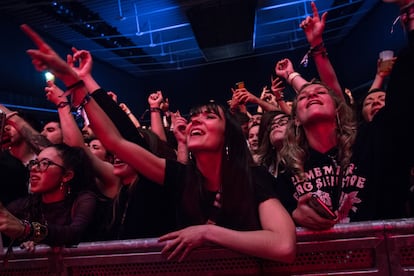 Las primeras filas del concierto de Natos y Waor el pasado 1 de abril en el festival Iruña Rock de Pamplona. 