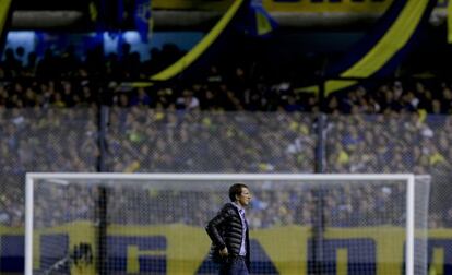 Rodolfo Arruabarrena, técnico de Boca Juniors, durante el segundo partido de la Copa Libertadores