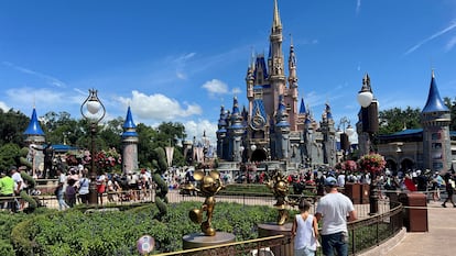 Uno de los castillos del parque Walt Disney World, en Orlando, Florida (EE UU).