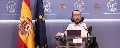 El portavoz de Unidas Podemos en el Congreso, Pablo Echenique.