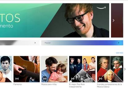 Amazon estrena en España su servicio de música en ‘streaming’ por 9,9 euros al mes