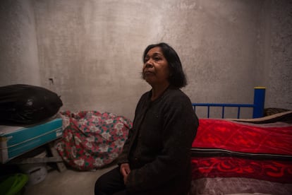 María Catalina Acosta, la trabajadora del hogar que acusó a sus patrones de secuestrarla, durante una entrevista con EL PAÍS en noviembre de 2021, Ciudad de México.